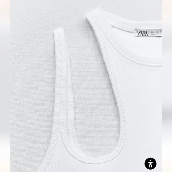 ZARA CUT-OUT TOP SIZE M - Picture 6 of 6